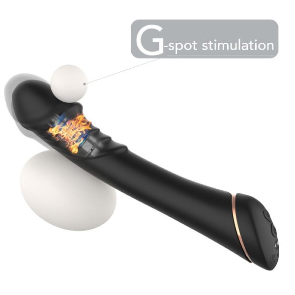 TOYBOX BLACK GINO Realistic silicone dildo Vibrator - Image 5