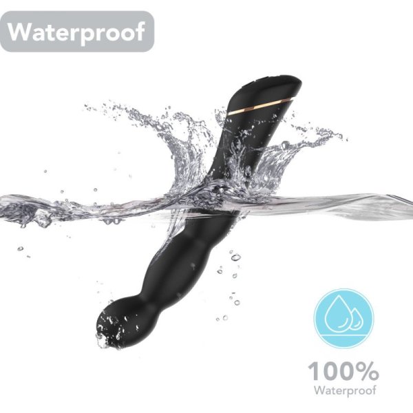 TOYBOX ADAMO BLACK WAVY ANAL SILICONE - Image 4