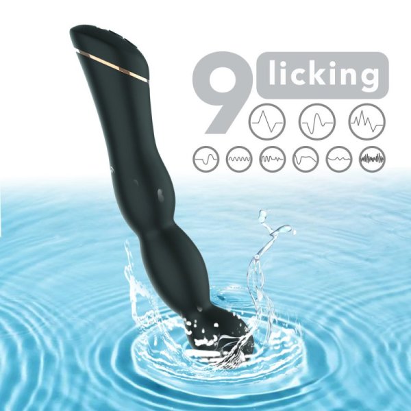 TOYBOX ADAMO BLACK WAVY ANAL SILICONE - Image 5