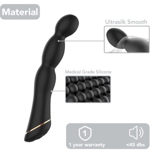 TOYBOX ADAMO BLACK WAVY ANAL SILICONE - Image 6
