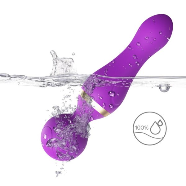 JAMES TOYBOX vibrating magic silicone wand Purple 19 cm - Image 7