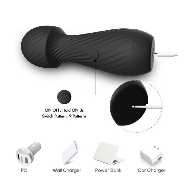 TOYBOX mini WANDA massaging vibrator BLACK - Image 7
