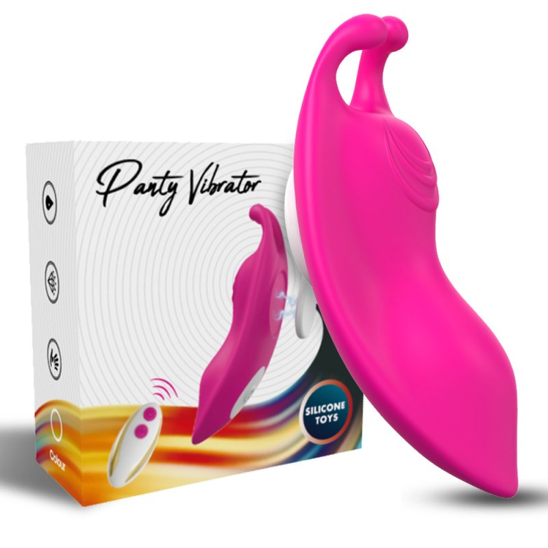 QUEEN'S wearable CLIP-ON vibrator with remote control PINK - Image 2
