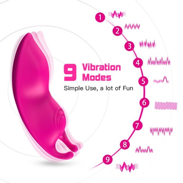 QUEEN'S wearable CLIP-ON vibrator with remote control PINK - Image 6