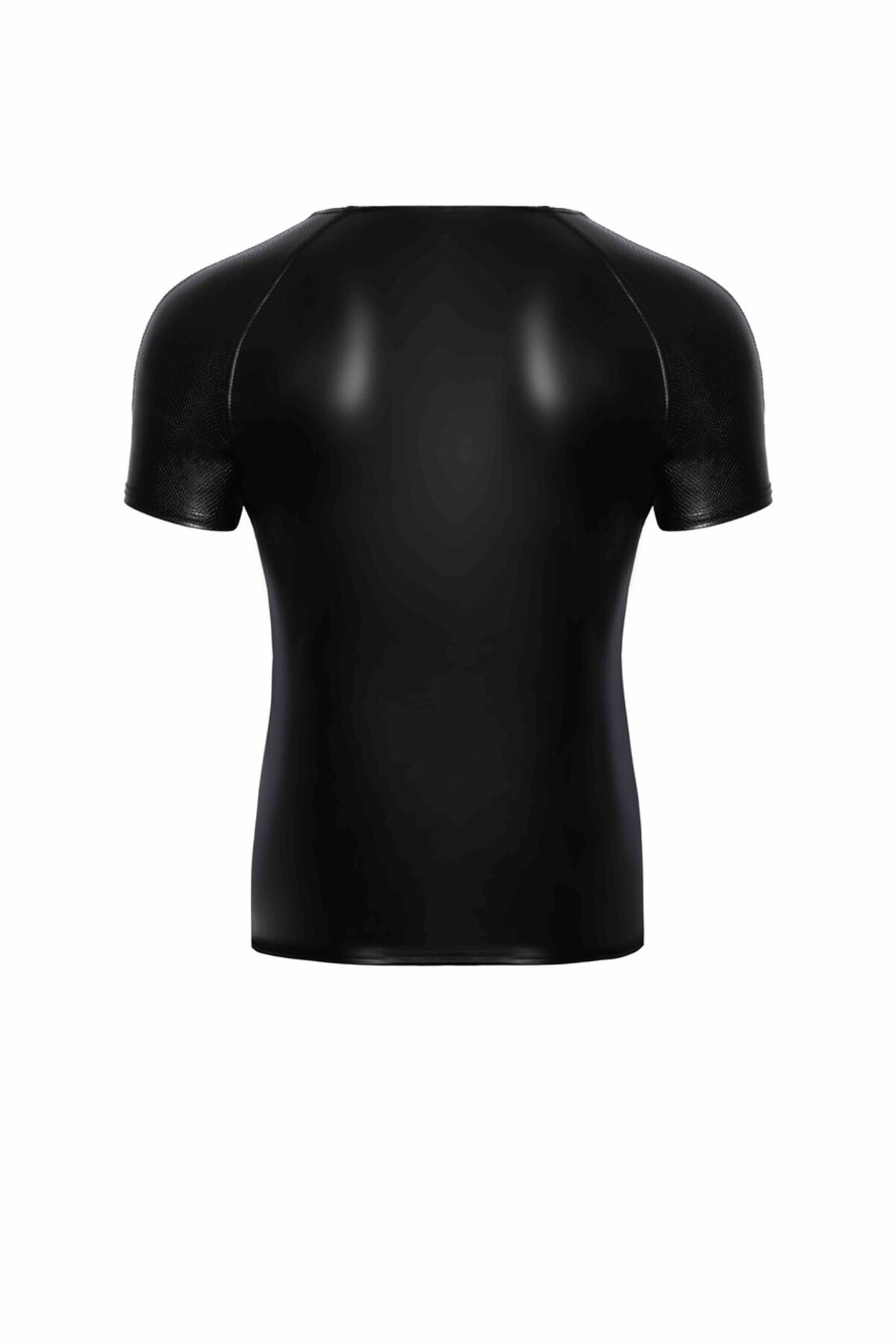 Noir handmade Wetlook T-shirt with snake wetlook sleeves - Image 8