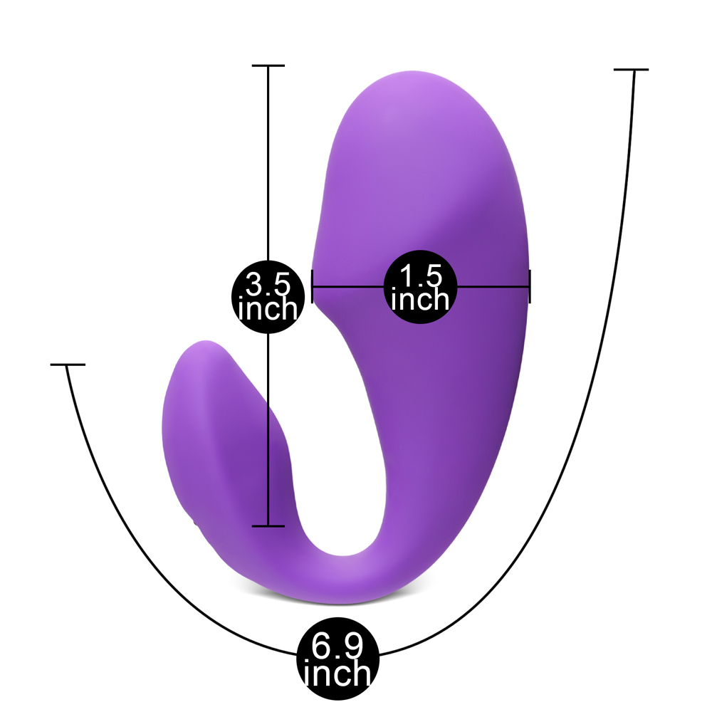 App and Remote controlled Couples Vibrator PURPLE - Image 5