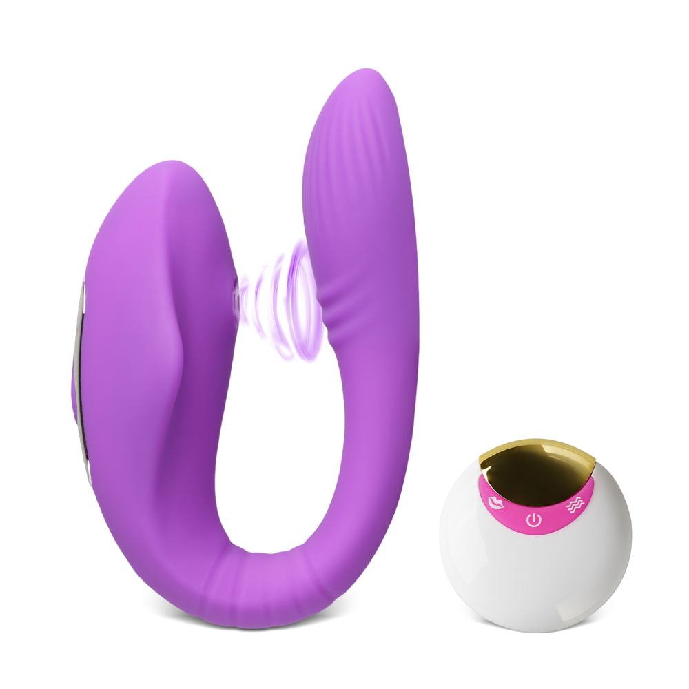Remote Controlled Couples Vibrator with Sucking Function - Image 6