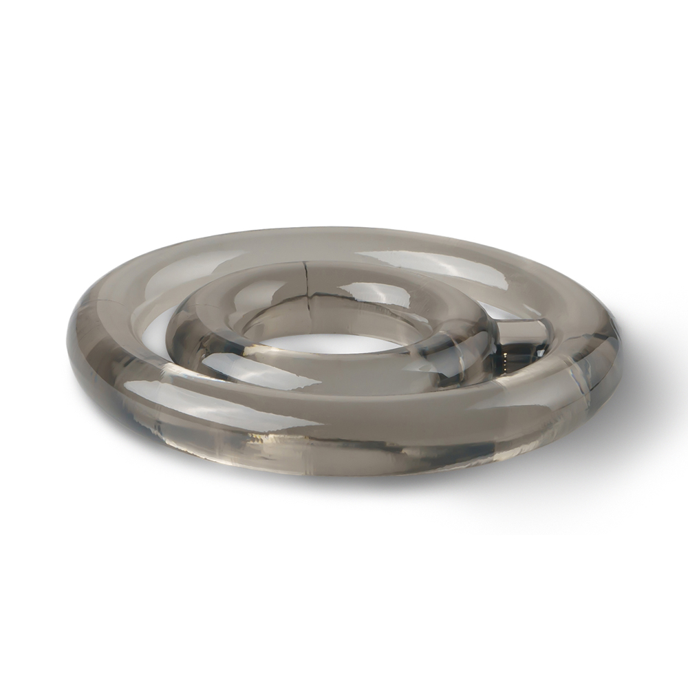 Dual Cock and Balls Ring CLEAR - Image 2