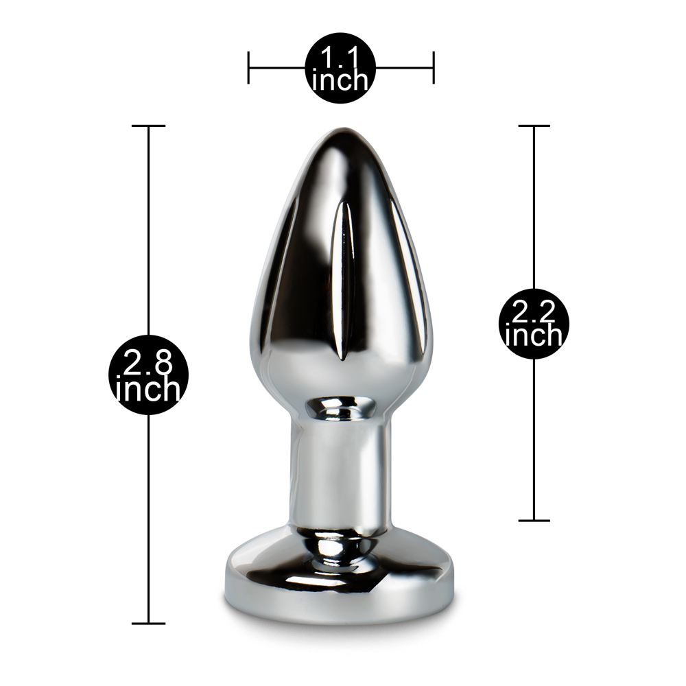 Remote Controlled Metal Vibrating Butt Plug 5.5x2.7 cm - Image 6