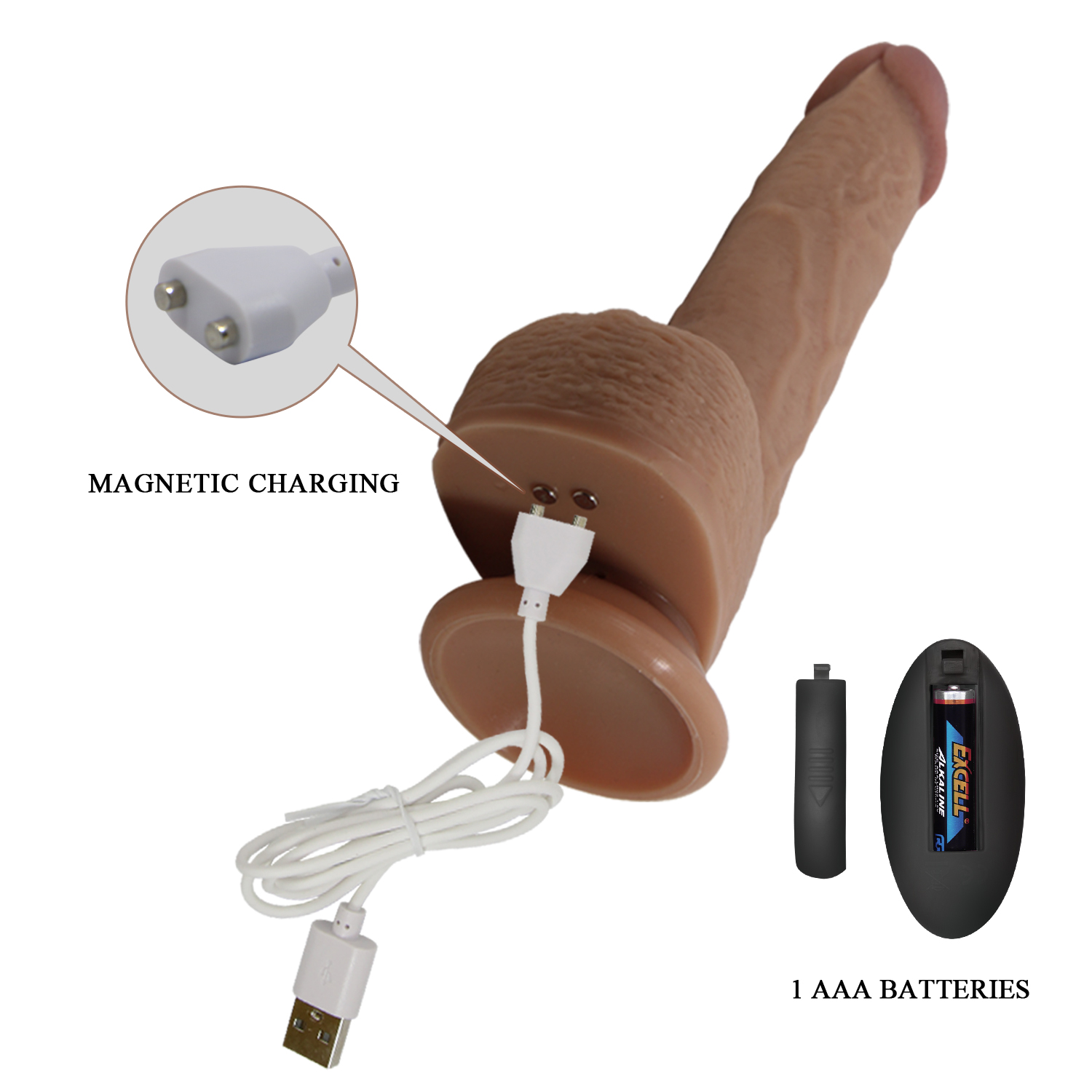PRETTY LOVE TOMMY thrusting and vibrating dildo - Image 4