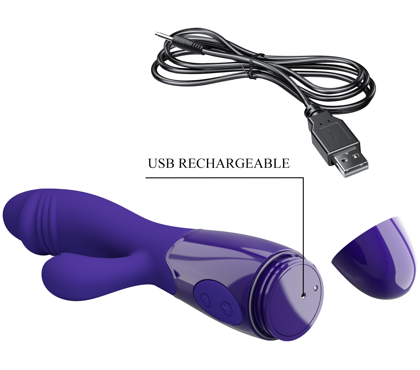 PRETTY LOVE SNAPPY YOUTH rechargeable Rabbit vibrator 19 cm - Image 2