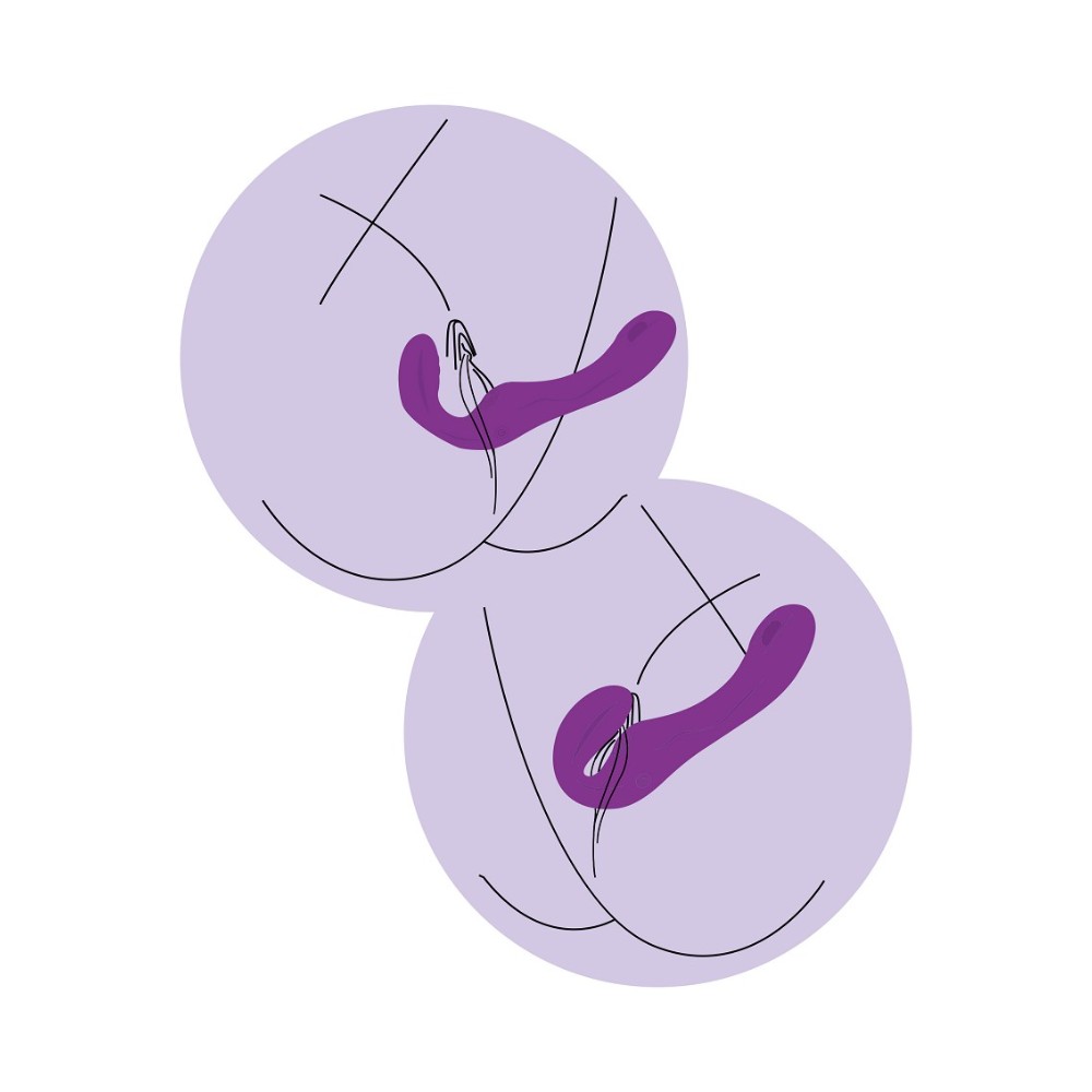 Strapless Strap-On Pulse Vibe PURPLE - Image 4