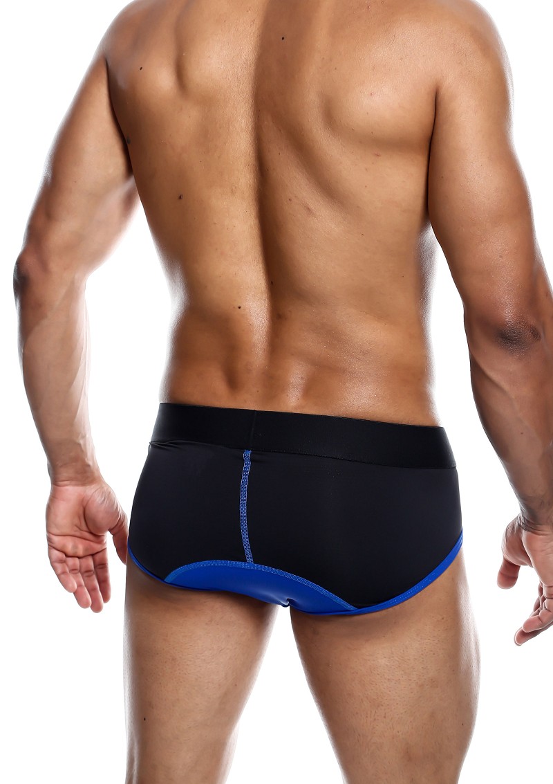 MaleBasics Neon Brief BLUE - Image 5