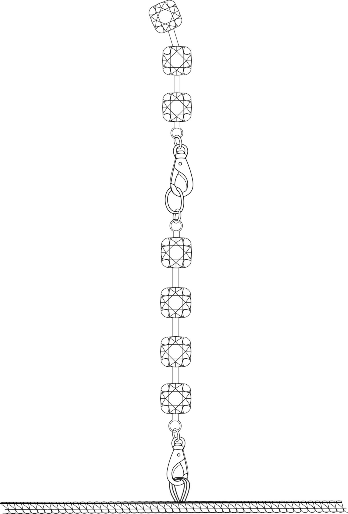 Noir handmade Wetlook mini dress with jewelry rhinestone chain - Image 15