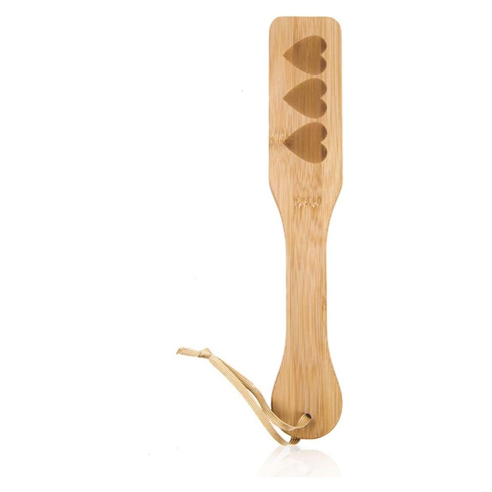 NAUGHTY TOYS Heart pattern bamboo Paddle 32 cm - Image 7