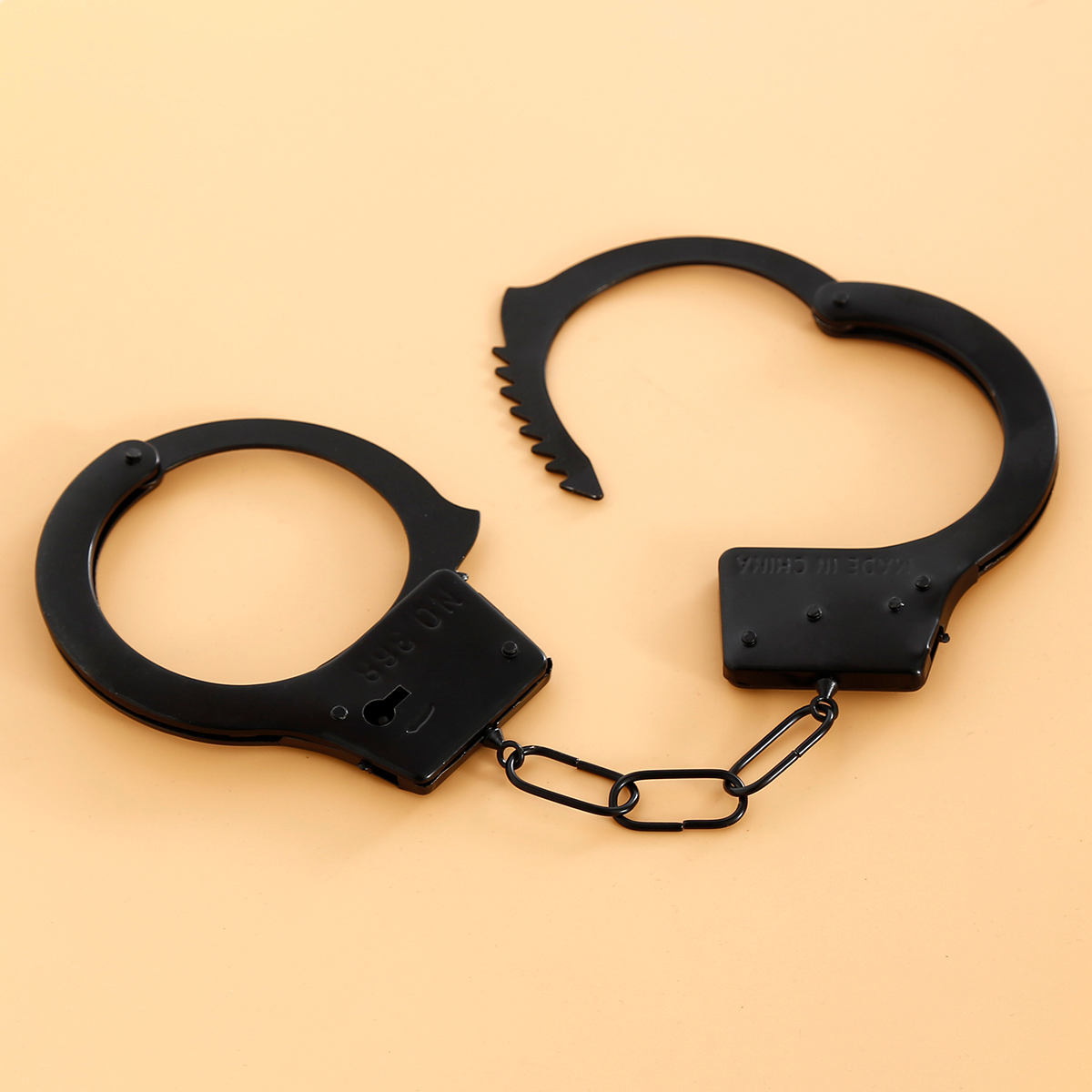 NAUGHTY TOYS Black plated heavy use handcuffs - Image 3