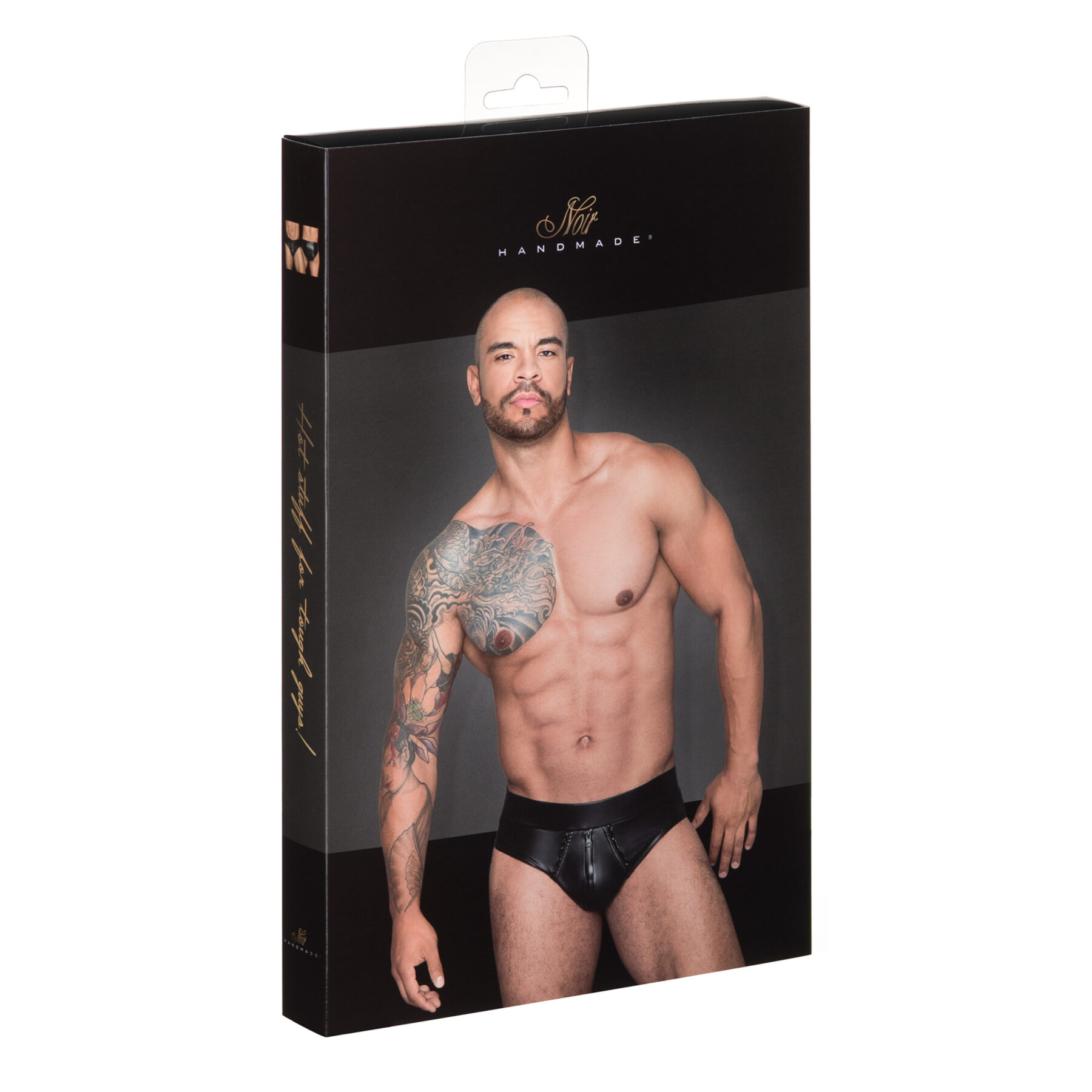 Noir handmade Shorts with continuous zipper - Image 4
