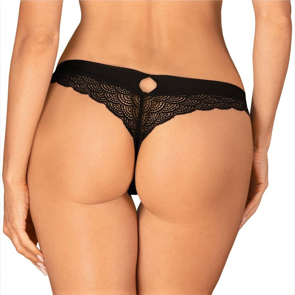 Plus size Obsessive Chemeris panties with lace Black - Image 6