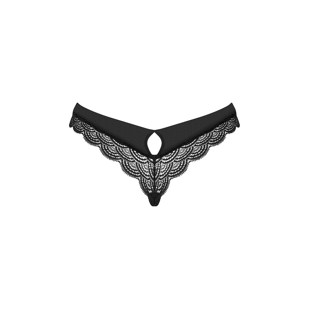 Plus size Obsessive Chemeris panties with lace Black - Image 4