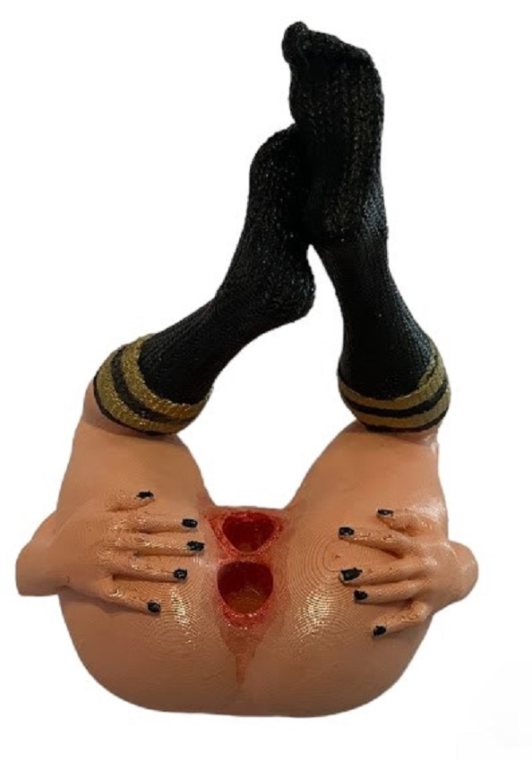 Butt Pussy Black socks Pen Holder and Phone Stand - Image 3