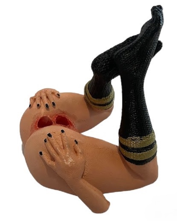 Butt Pussy Black socks Pen Holder and Phone Stand - Image 4