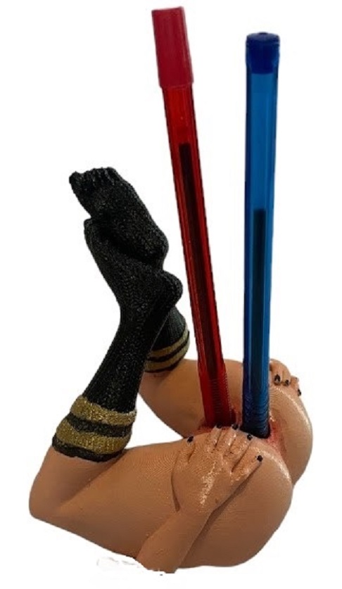 Butt Pussy Black socks Pen Holder and Phone Stand - Image 2