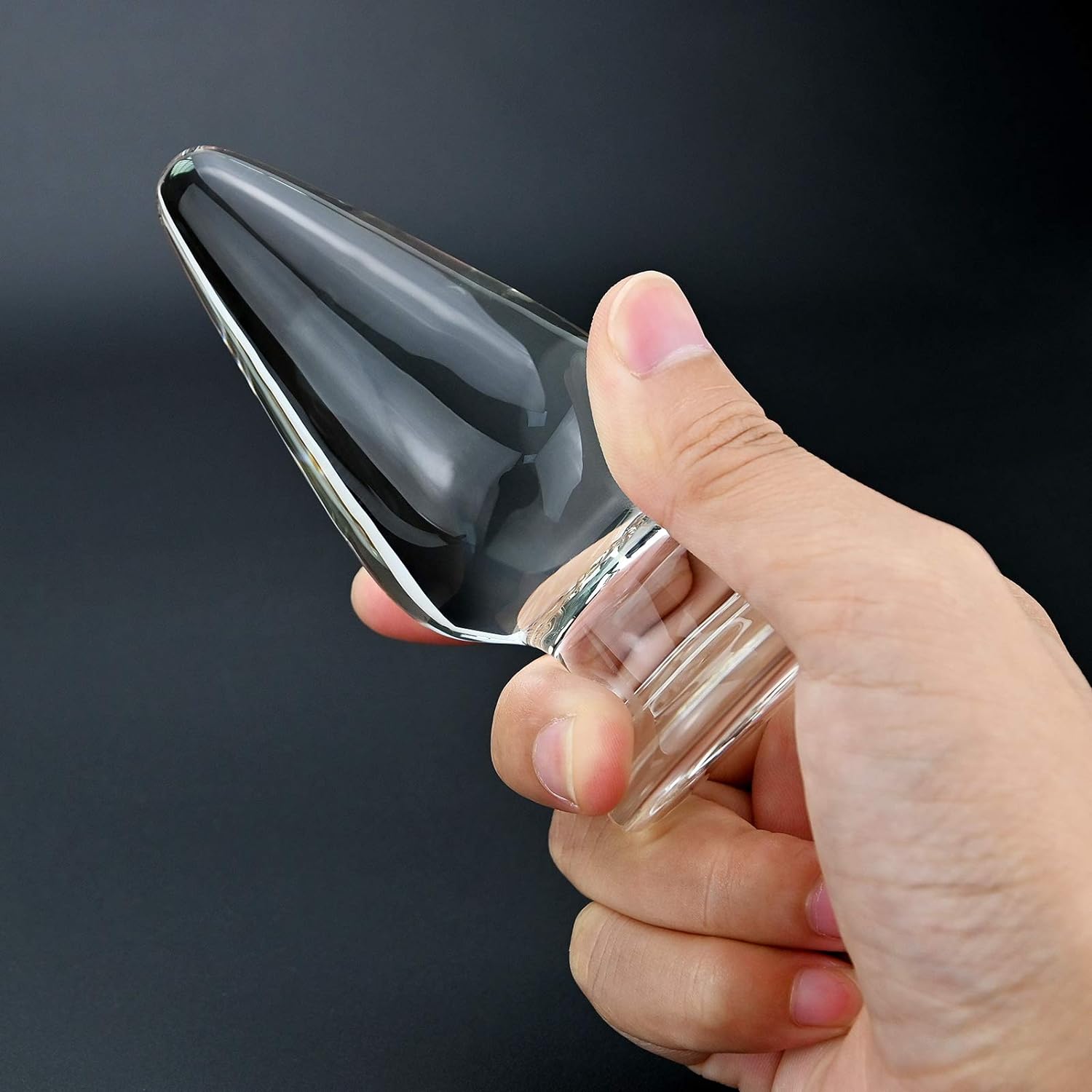 Naughty Toys small-medium glass Butt plug 9 X 4 - Image 2