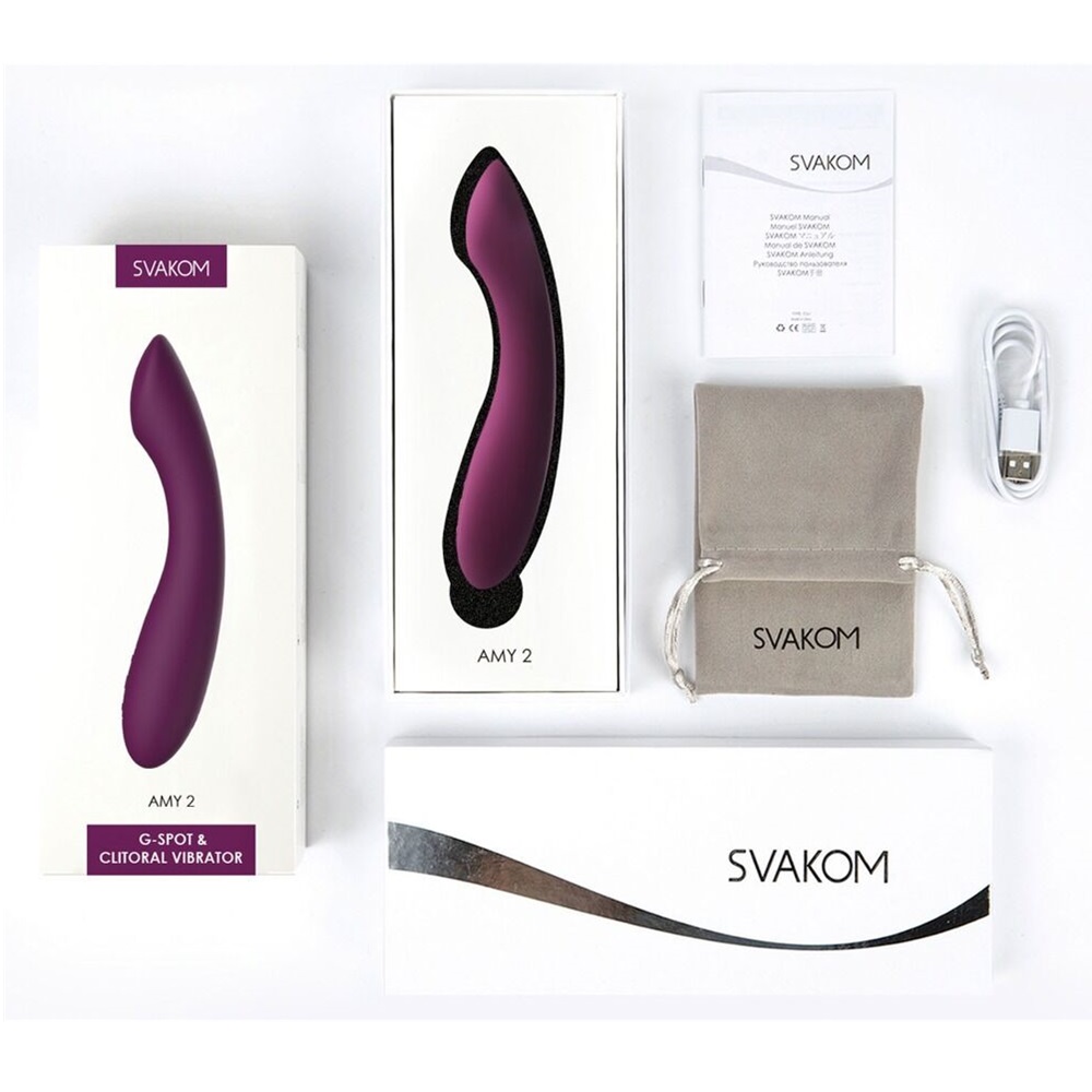 Svakom Amy 2 G-spot and clitoris vibrator LILAC - Image 4