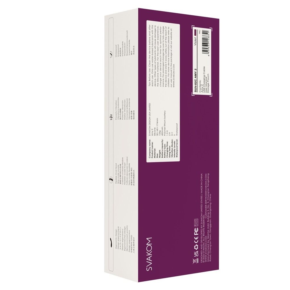 Svakom Amy 2 G-spot and clitoris vibrator LILAC - Image 7