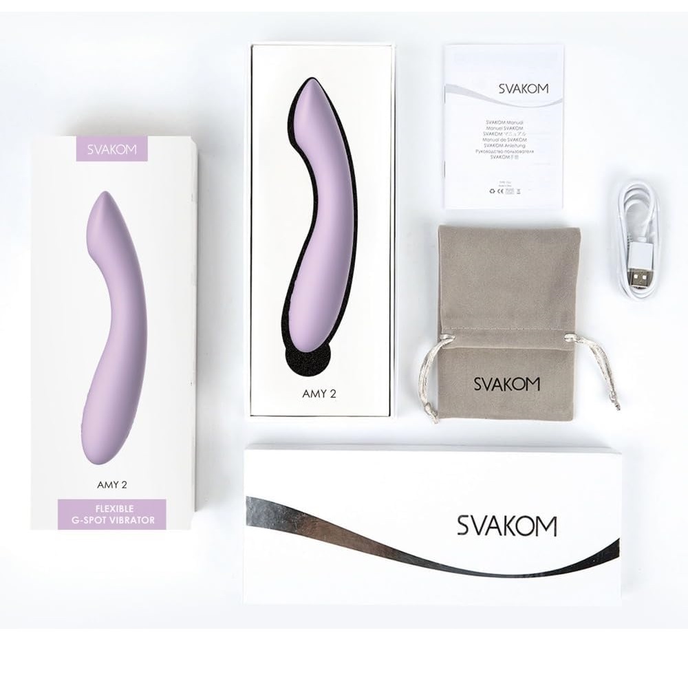 Svakom Amy 2 G-spot and clitoris vibrator PASTEL LILAC - Image 4