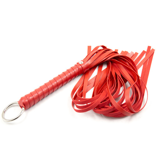 Naughty toys Red punishment flogger whip 65 cm - Image 6