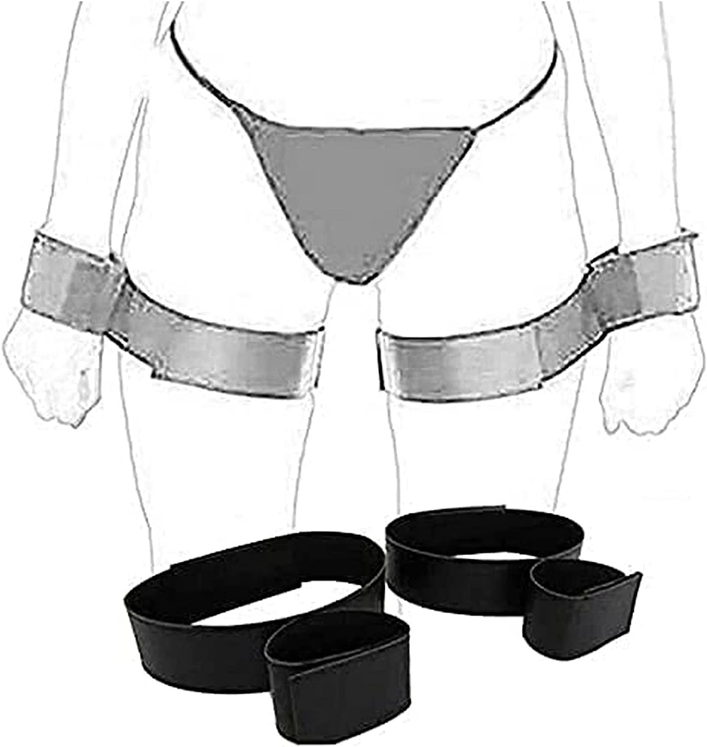 NAUGHTY TOYS wrists to ankles bondage restraints - Image 3