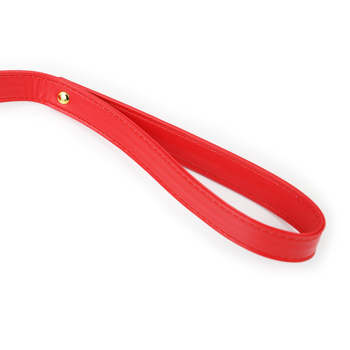 NAUGHTY TOYS fetish sexy RED leather collar with leash - Image 4