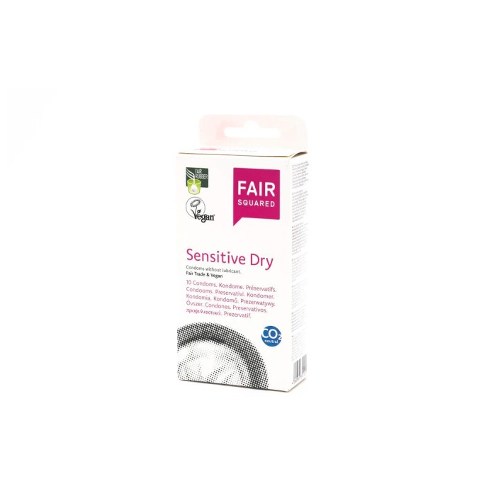 Fair Squared Condoms Sensitive Dry 10 pack - Image 2