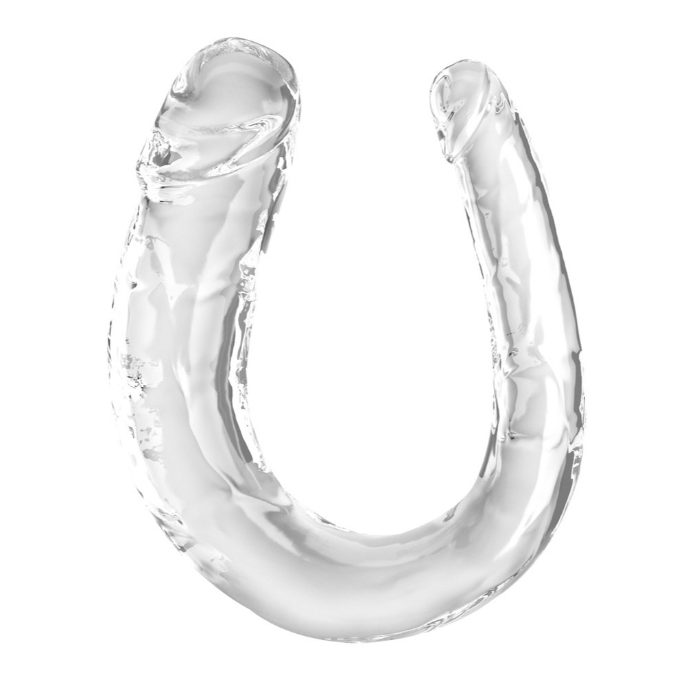 KING COCK Transparent Double Dildo - Image 2
