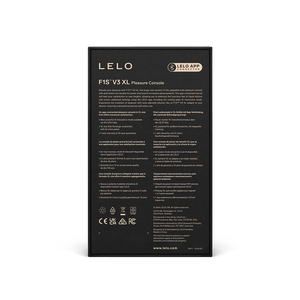 LELO F1s V3 Interactive Masturbator XL Blue - Image 6