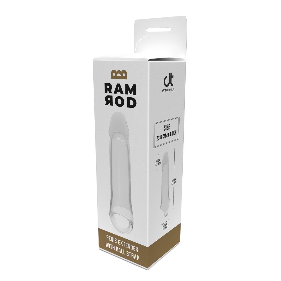 Ramrod Extender with Ball Strap 23.6 x 4.5 cm CLEAR - Image 2