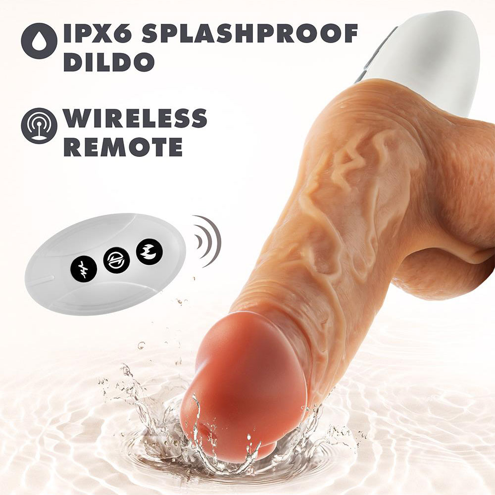 Dr Hammer Thrusting Dildo with Handle 17.7 x 4.4 cm BEIGE - Image 7