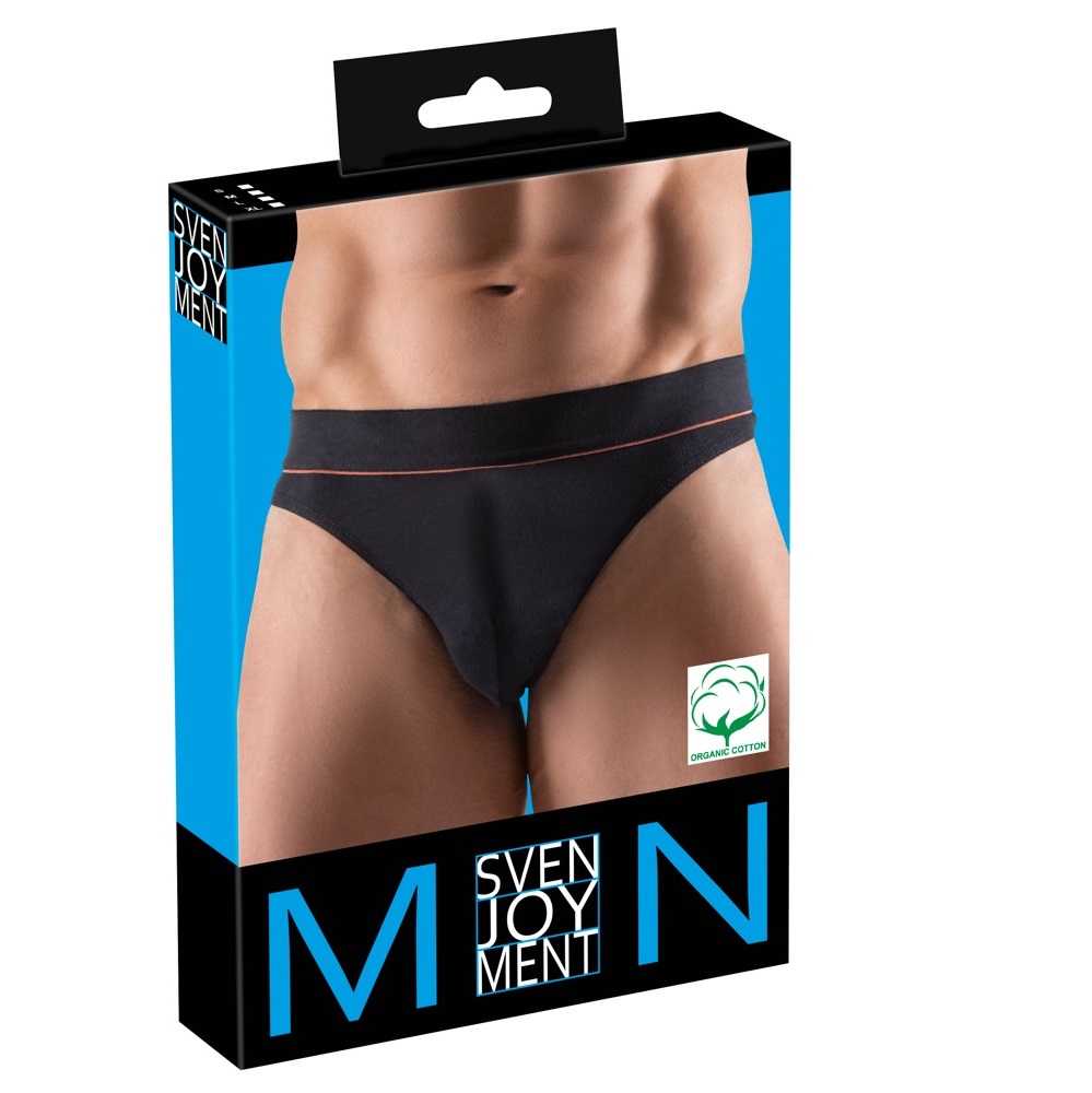 Plus Size Svenjoyment mens black string with red stripe - Image 6