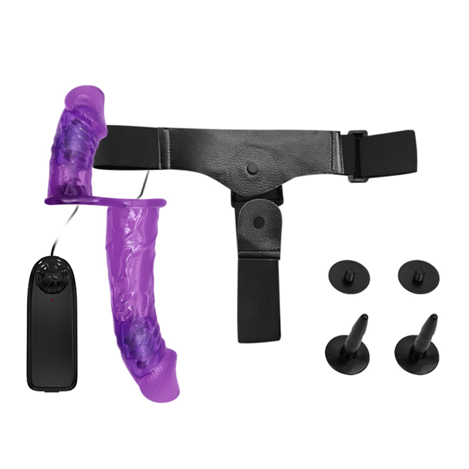 Baile ULTRA Strap On harness with purple double vibrator - Image 6