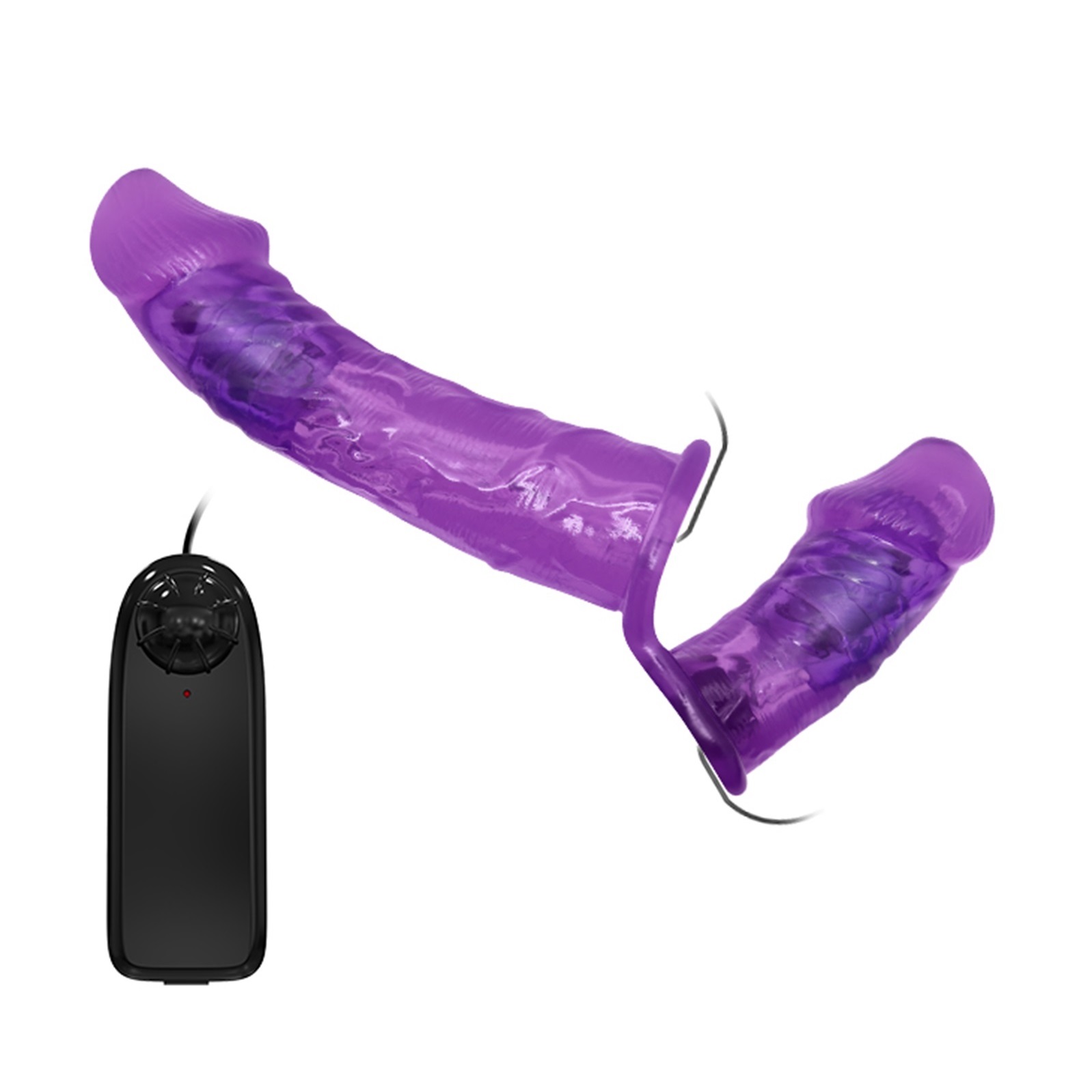 Baile ULTRA Strap On harness with purple double vibrator - Image 7