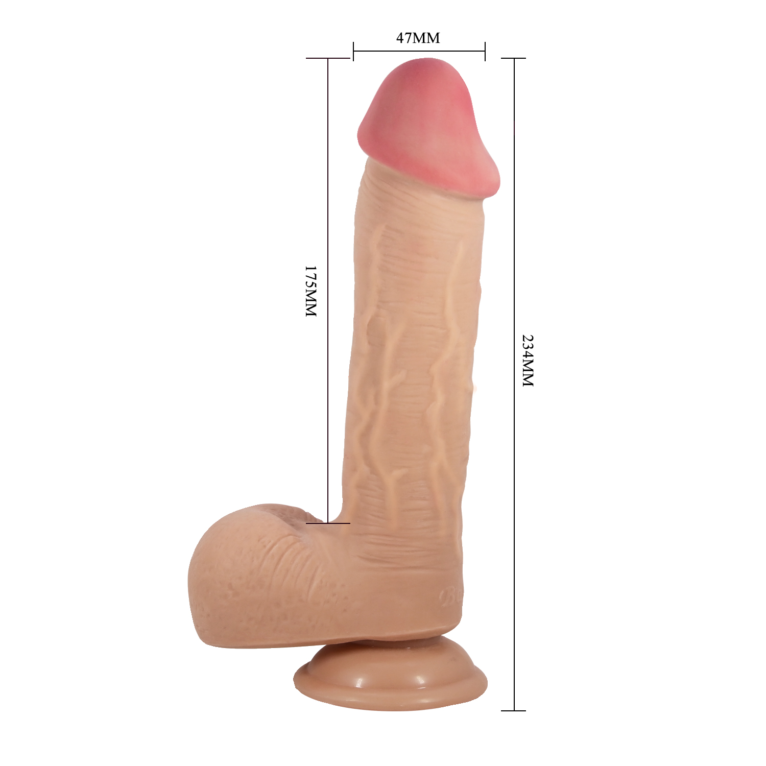 Pretty Love Sliding Skin suction base Dildo 23.4 x 4.7 cm - Image 3