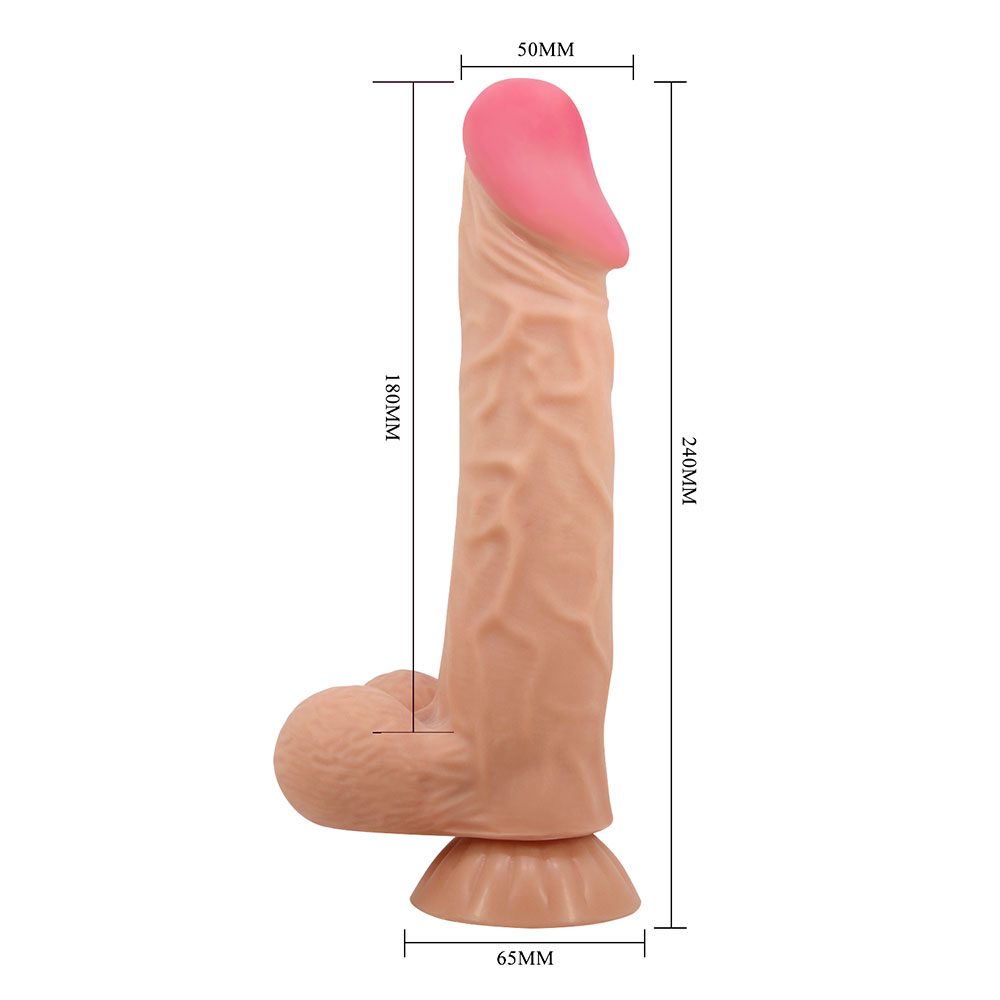 Pretty Love Vibrating Dildo with control handle 24 x 5 cm - Image 3
