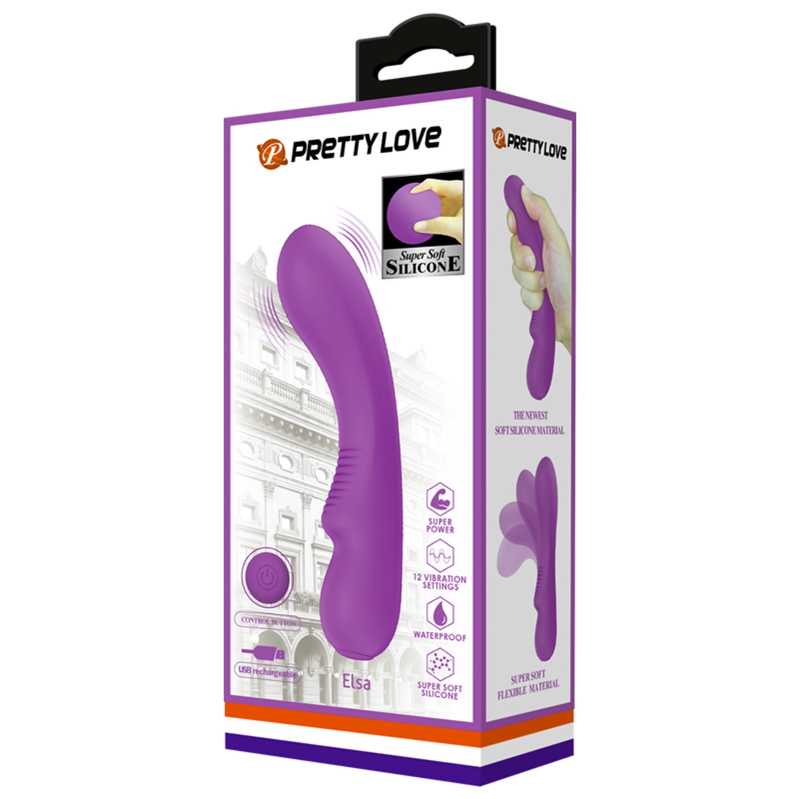 Pretty Love ELSA G-Spot Vibrator 19 cm PURPLE - Image 2
