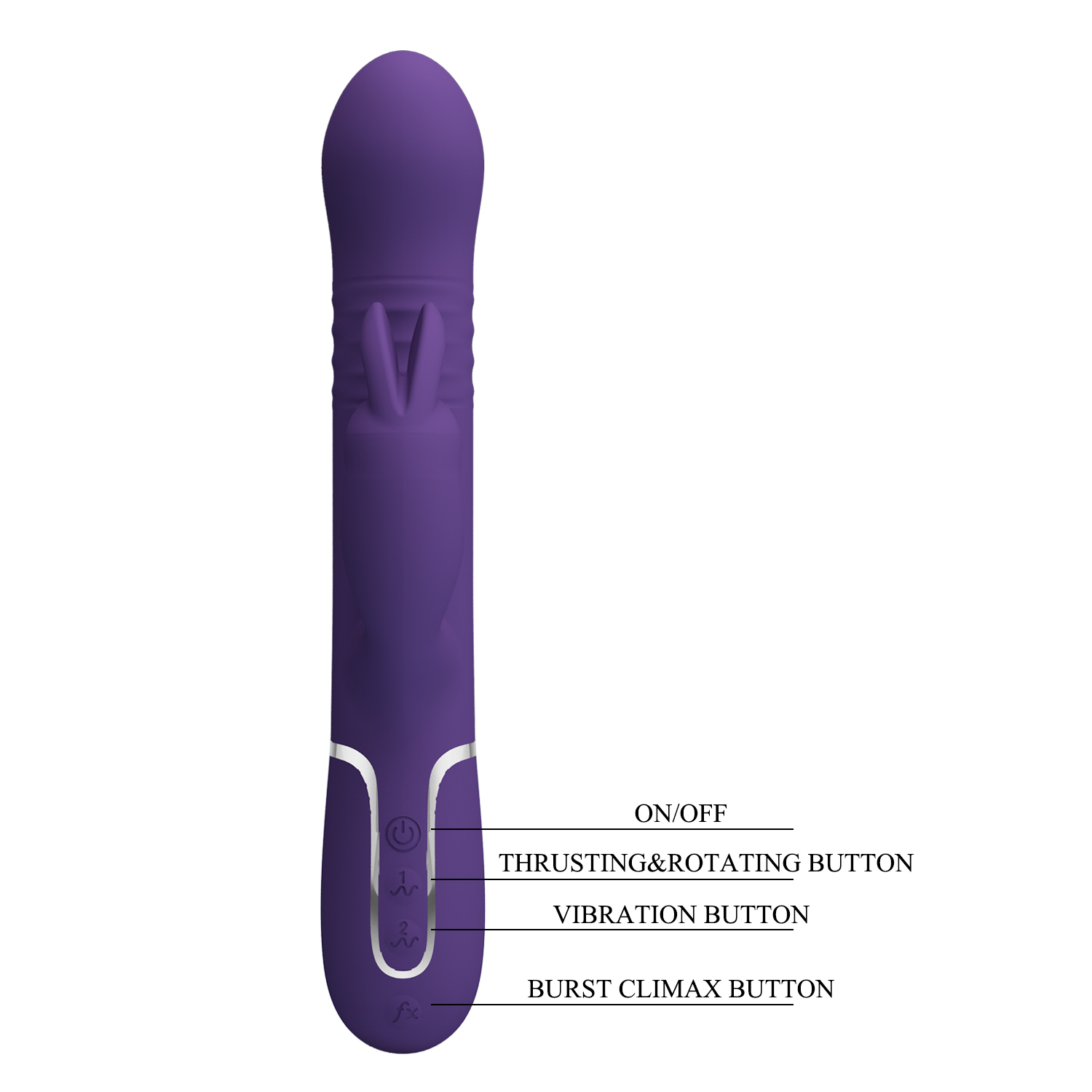 PRETTY LOVE COALE Thrusting Rotating Pearls Rabbit - Image 2