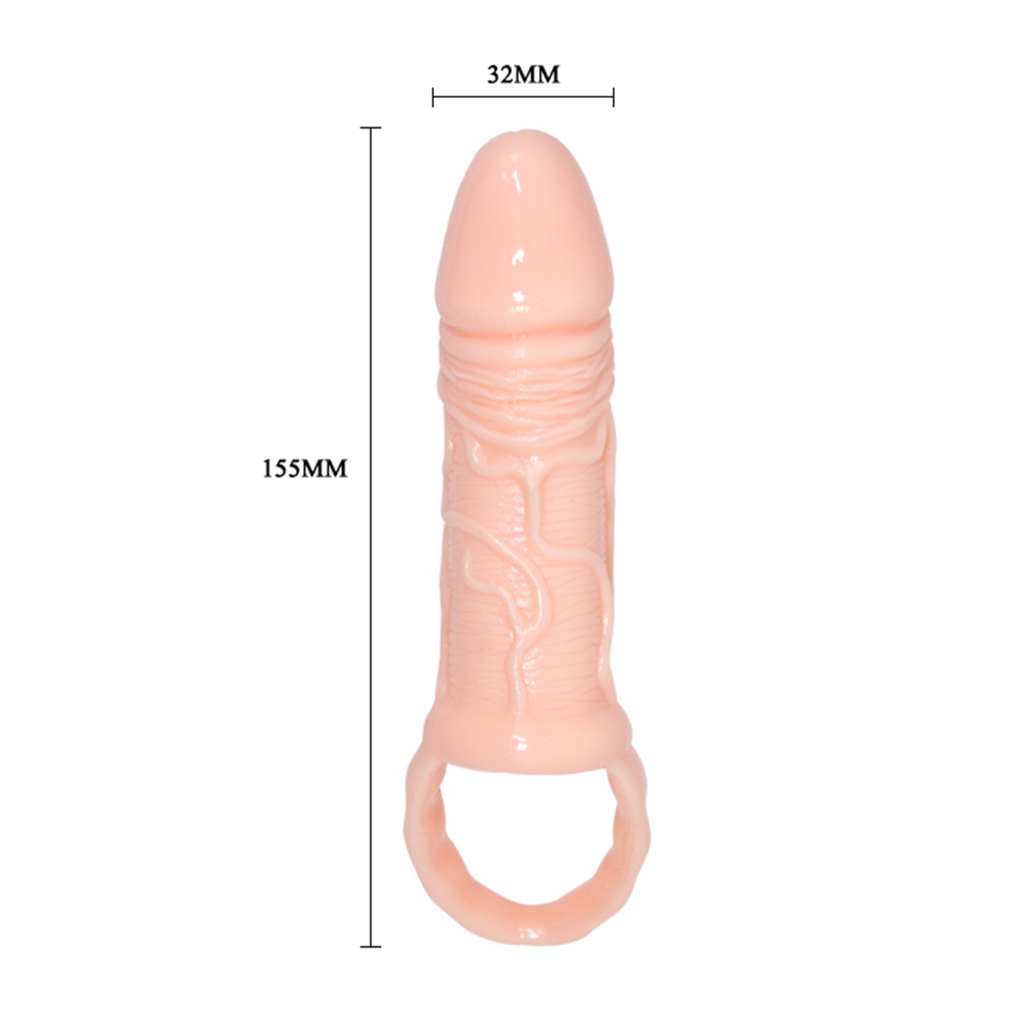 Pretty Love BREYDEN Penis Sleeve 15.5 cm FLESH WHITE - Image 2