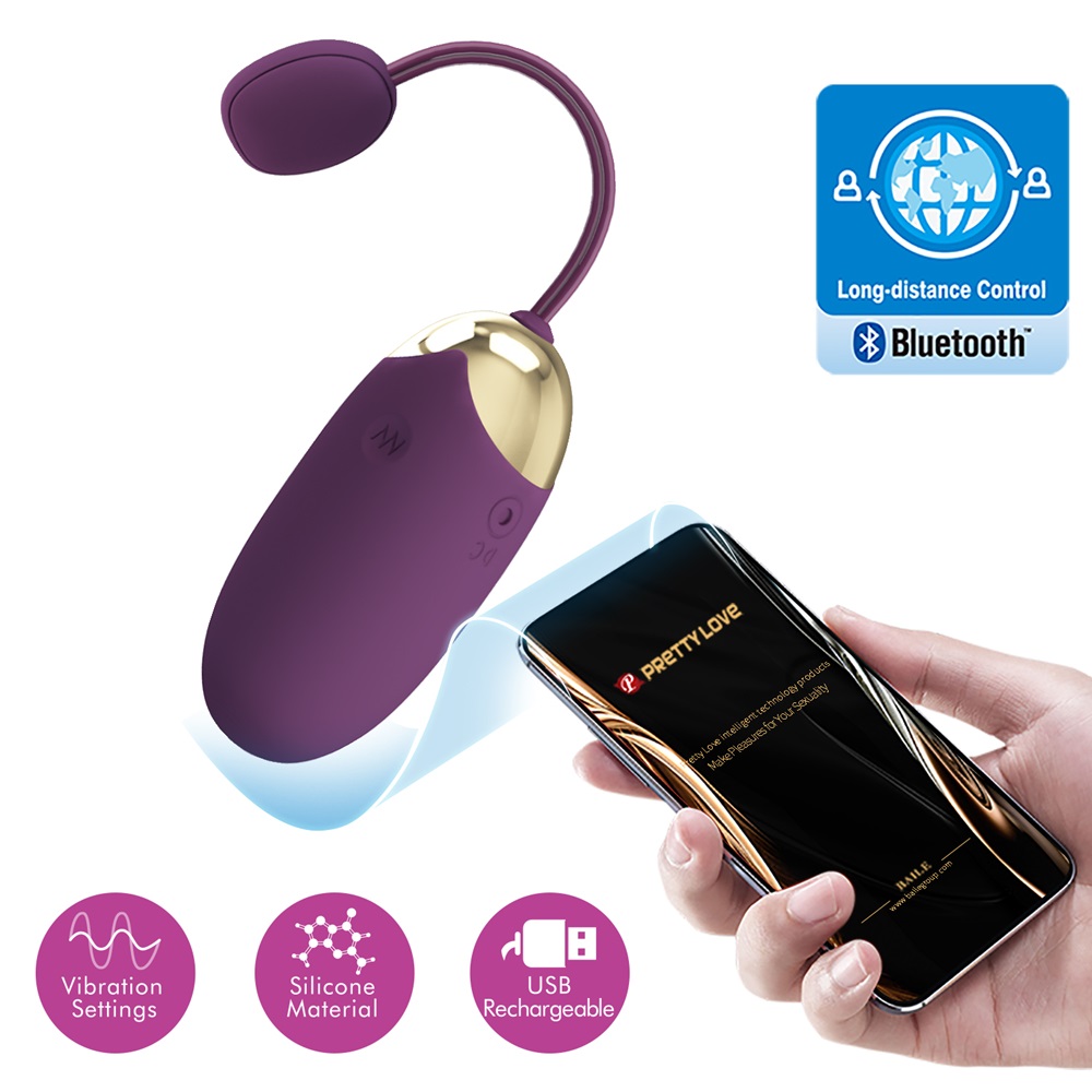 Pretty Love ABNER App controlled Egg Vibrator PURPLE - Image 4