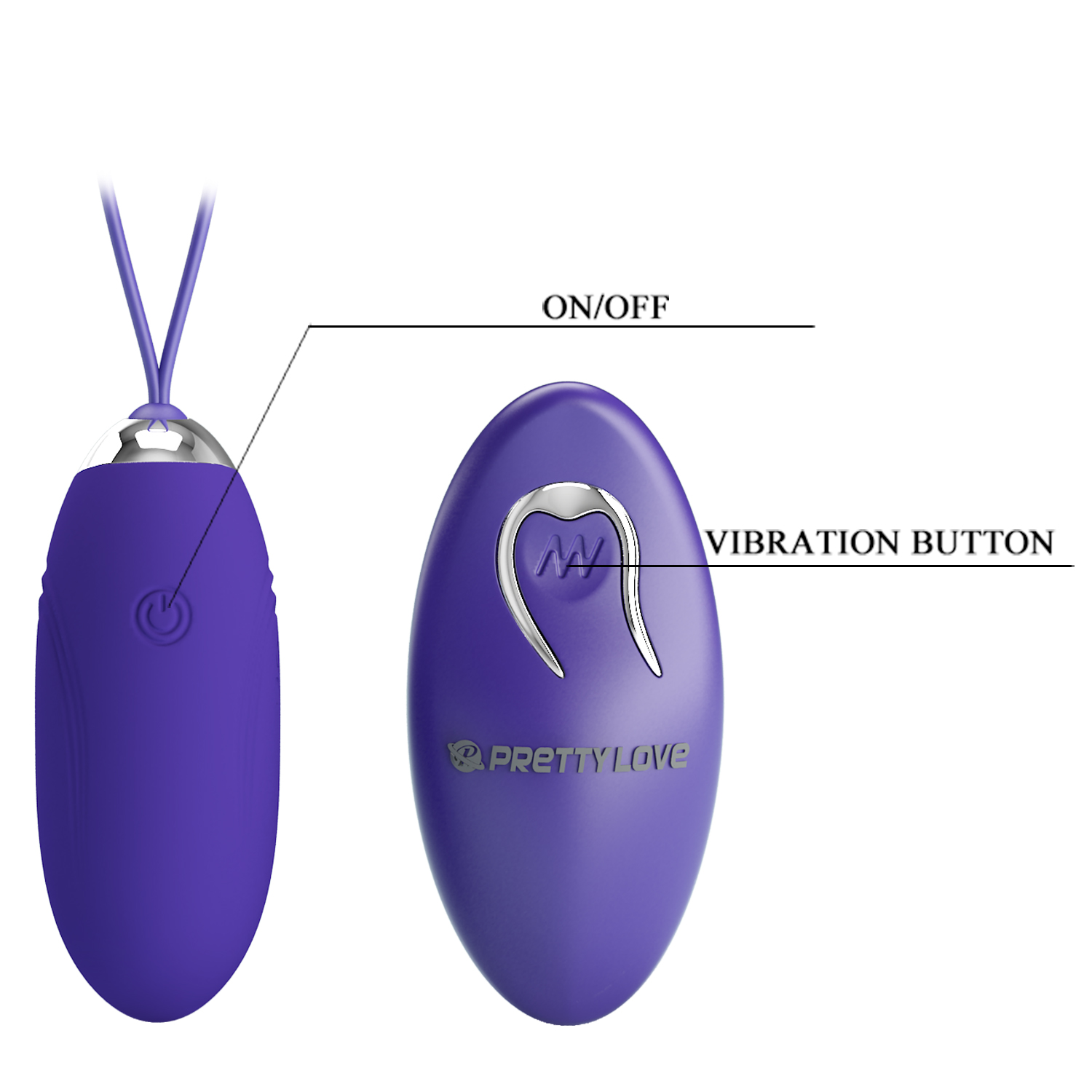 PRETTY LOVE JENNY YOUTH Remote controlled Egg Vibrator BLUE - Image 3