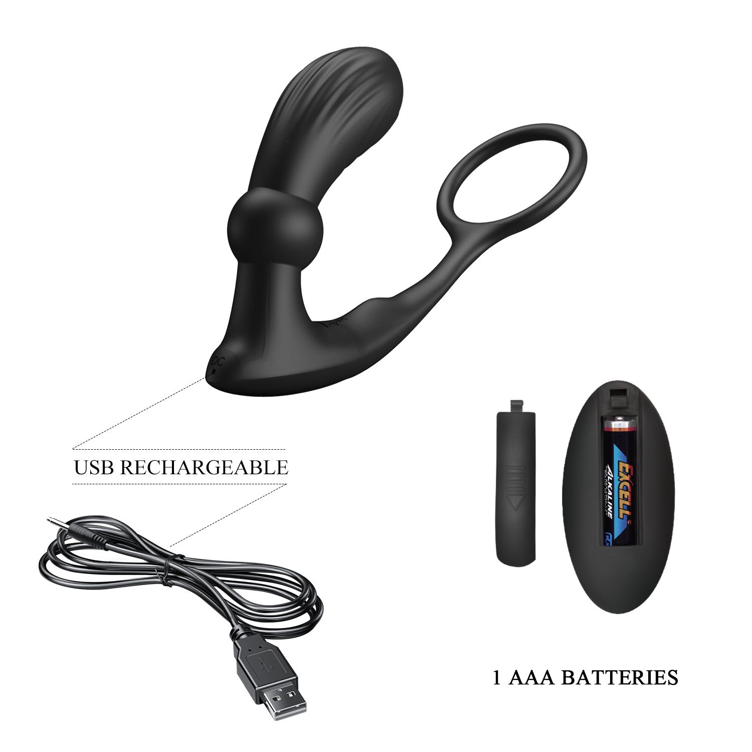 PRETTY LOVE WARREN R-C vibrating pulsating plug with ring - Image 4
