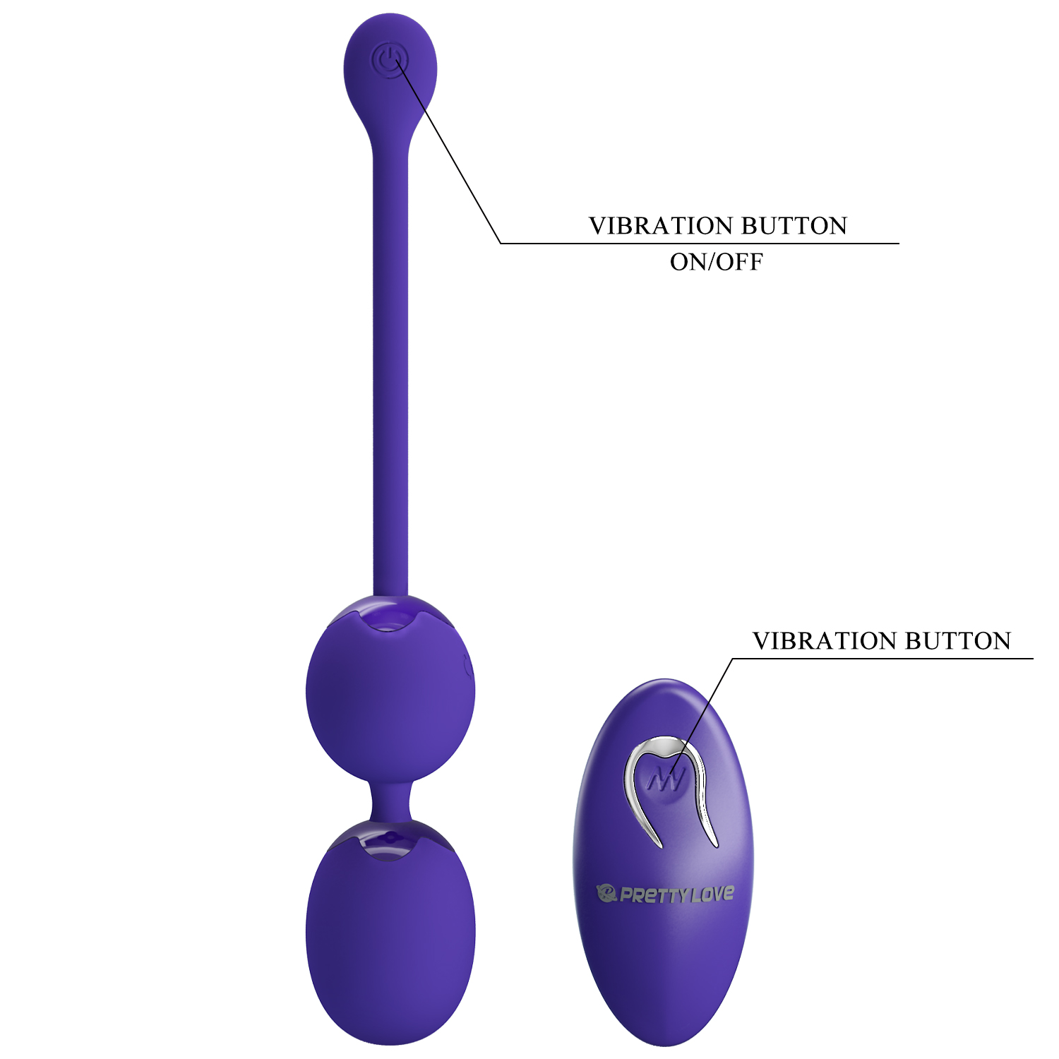 Pretty Love WILLIE YOUTH Remote Controlled Kegel Balls 8.5 x 2.7 cm BLUE - Image 4